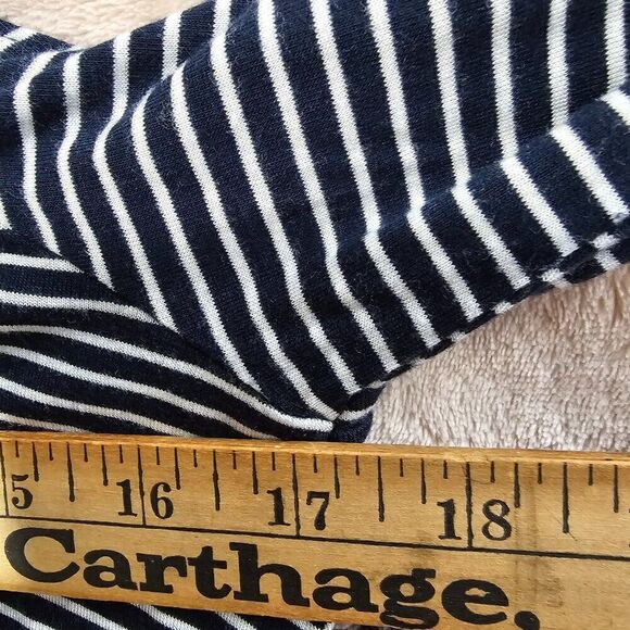 EUC ABERCROMBIE & FITCH STRIPED COLD SHOULDER TANK SHORT DRESS BELL SLEEVES SZ M - Picture 12 of 12